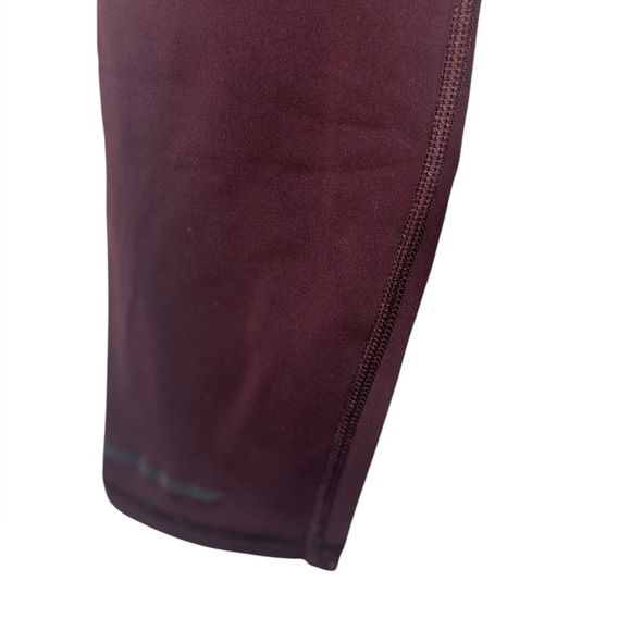 Athleta Ankle Tights Workout Yoga Leggings w/ reflective details Purple size MP - Picture 4 of 11